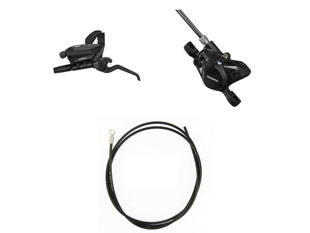 Mt200   Hydraulisk Bremsesæt Og Mekanisk Gearskifter 2 Klinger   For Venstre fra Shimano