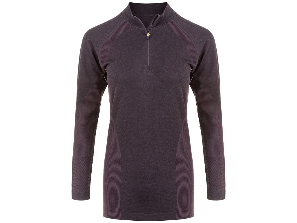 Halen Seamless   Midlayer   Dame   Black Bean    Str. Xxs Xs fra Endurance