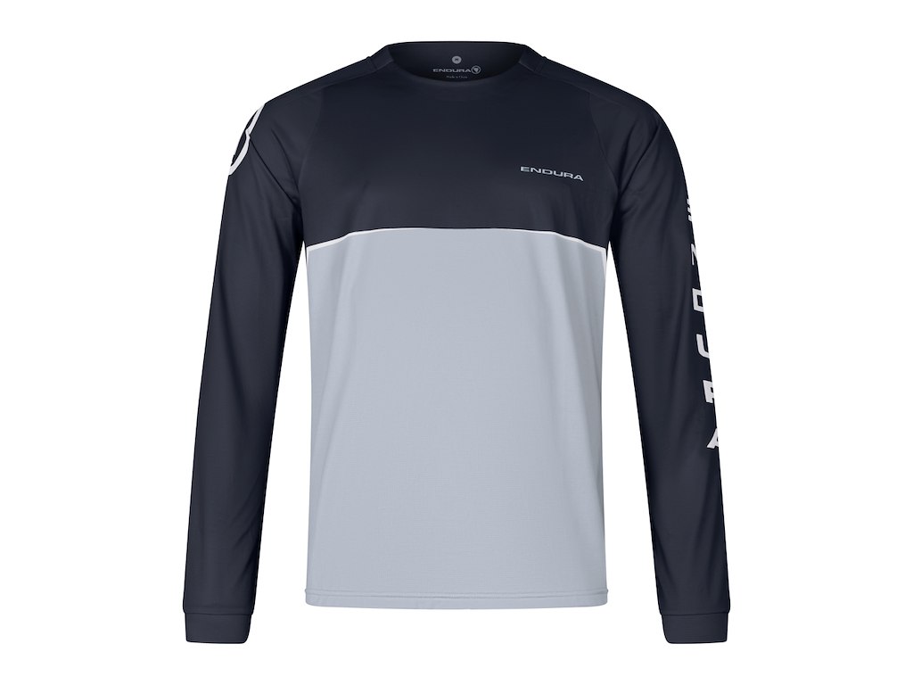 Core Printed Tee   Cykeltrøje   Lange ærmer   Sort Grå   L fra Endura