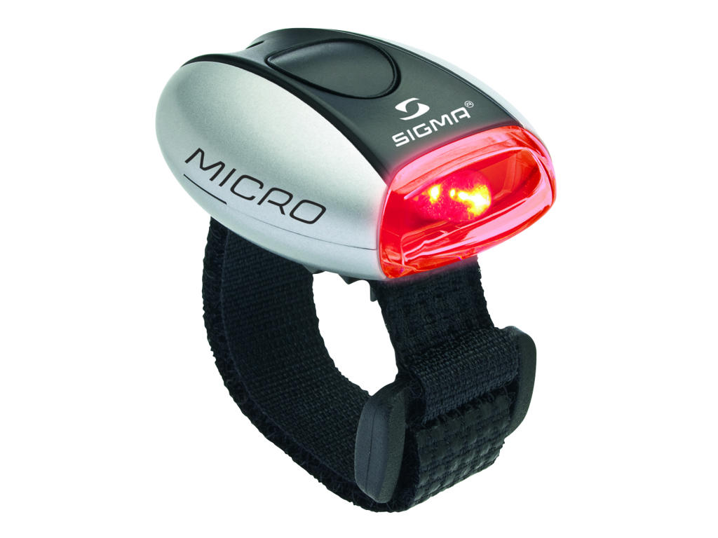 Baglygte Sigma Microlight Ii Sølv fra Sigma Sport