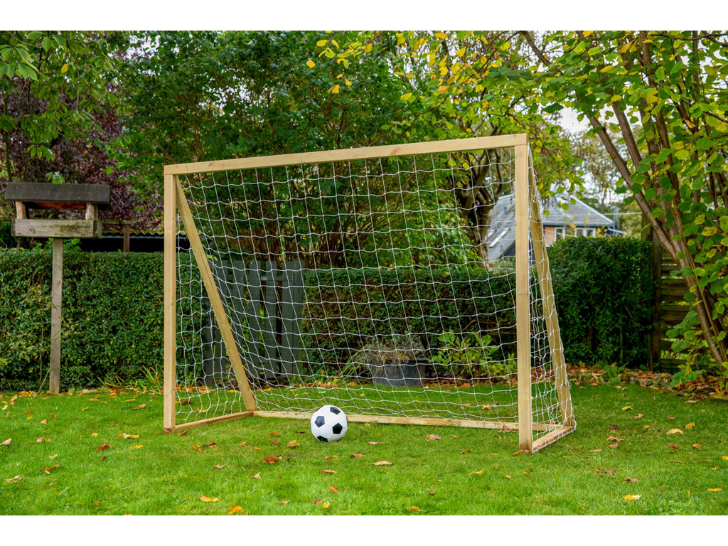 Classic Senior Natur   Fodboldmål I Træ   200x160 Cm fra Homegoal