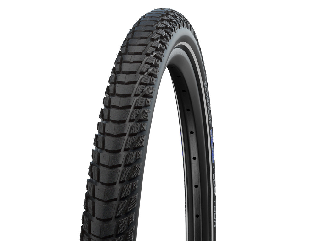 Marathon Plus Tour   Addix Smart Dualguard   Tråddæk   28x2,15 (55 622)   Sort fra Schwalbe