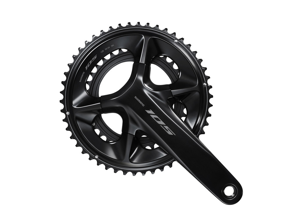 105 Kranksæt   12 Speed   52 36t   165mm Pedalarm   Fc R7100   Sort fra Shimano