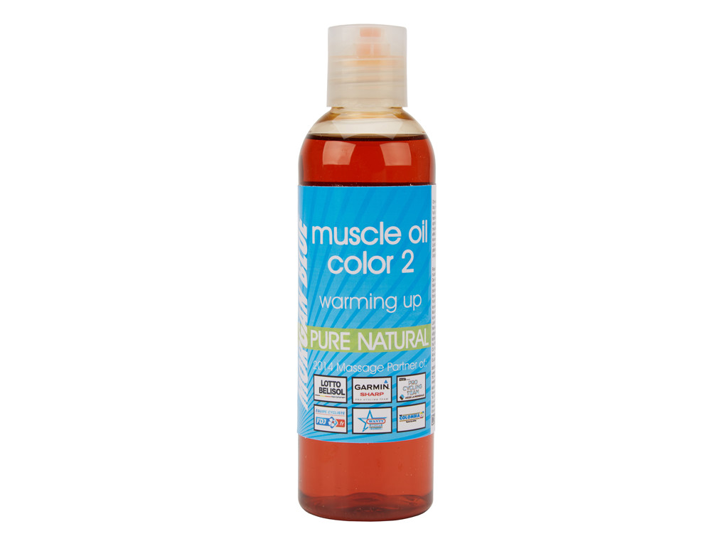 Muscle Oil 2   200 Ml.   Varmeolie Med Farve Vinter fra Morgan Blue