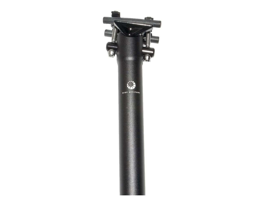 Sadelpind   27,2 X 400 Mm   Sort fra Bike Attitude