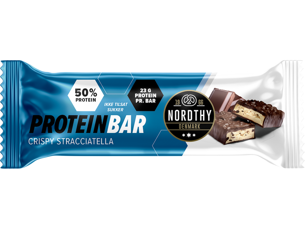 Proteinbar   Crispy Straciatella   45g fra Nordthy