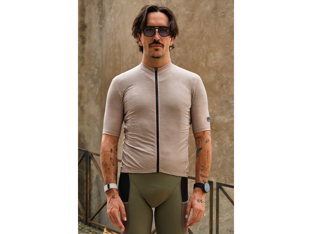 Uld Cykeltrøje   K æ   Solid Moonrock   Str. L fra Giordana