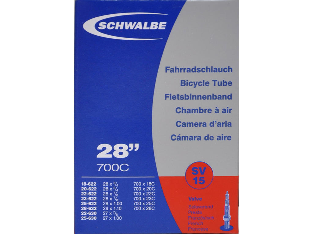 Slange 700x18 28c Med Racer Ventil Sv15 fra Schwalbe