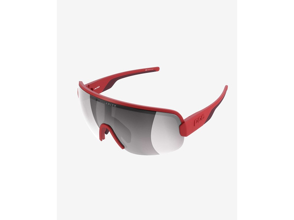 Aim Cykelbriller   Prismane Red Clarity Road Silver Mirror fra Poc