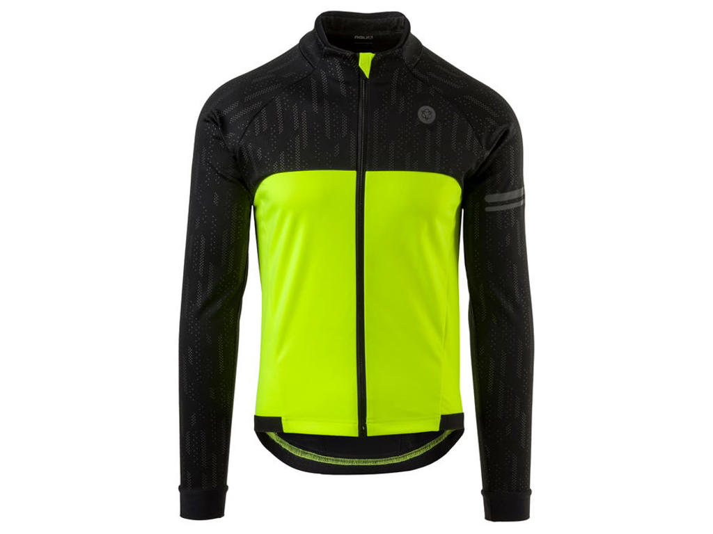 Cykeljakke   Winter   Essential   Hi Vis   Sort Gul   Str. S fra Agu