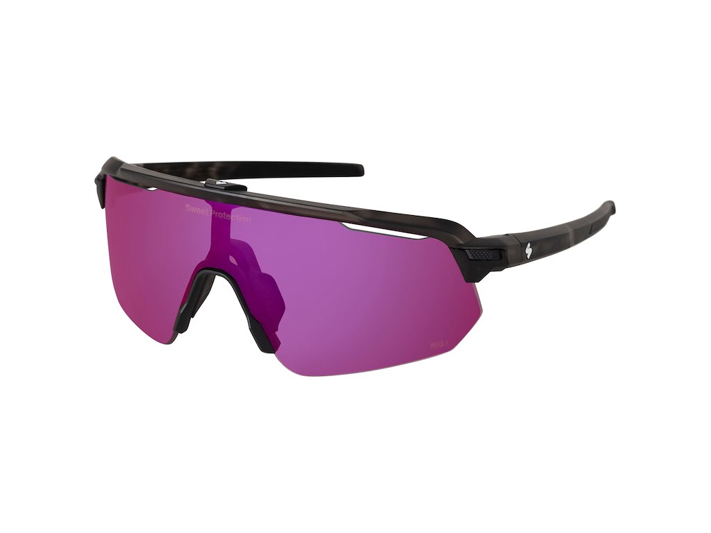 Shinobi Rig Reflect   Cykelbrille   Bixbite Mat Crystal Sort Camo fra Sweet Protection