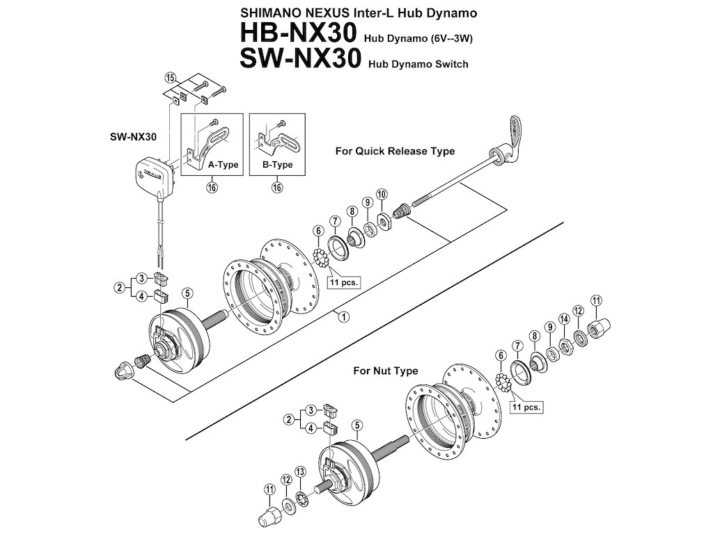 Nexus Gummipakning Til Fornav Hb Nx30 fra Shimano