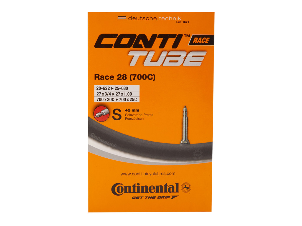 Race 28   Cykelslange   Str. 700x20 25c (20 25x622 630)   42 Mm Racerventil fra Continental