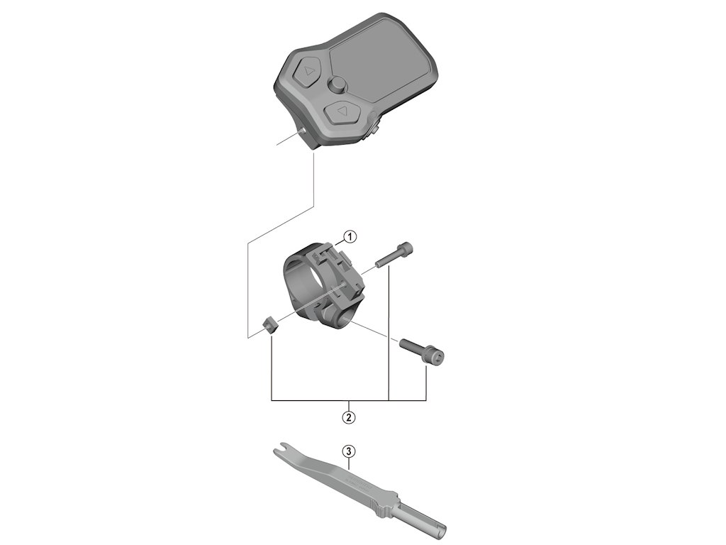 Steps Holder Type B I Spec 22,2mm Til Computer Sc E5000 fra Shimano