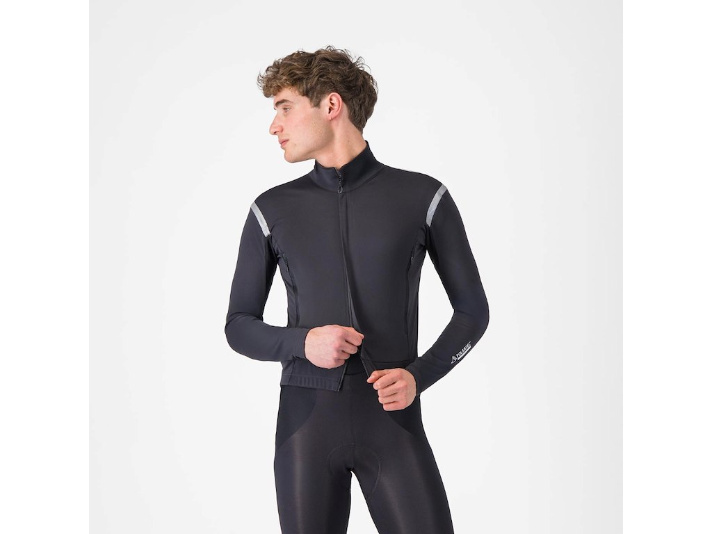 Perfetto Ros 3 Jacket   Cykeljakke   Light Black Silver Reflex   Xl fra Castelli