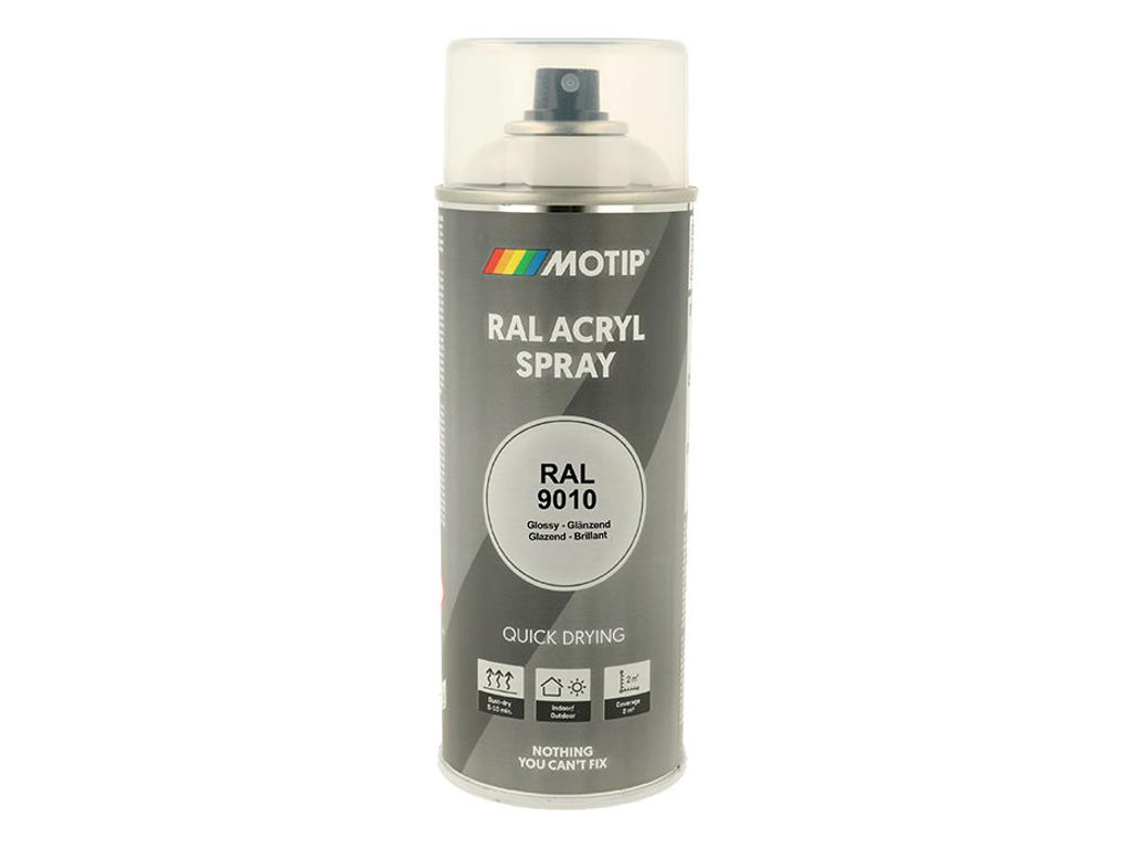 Ral 9010   Lak   High Gloss Pure White fra Motip