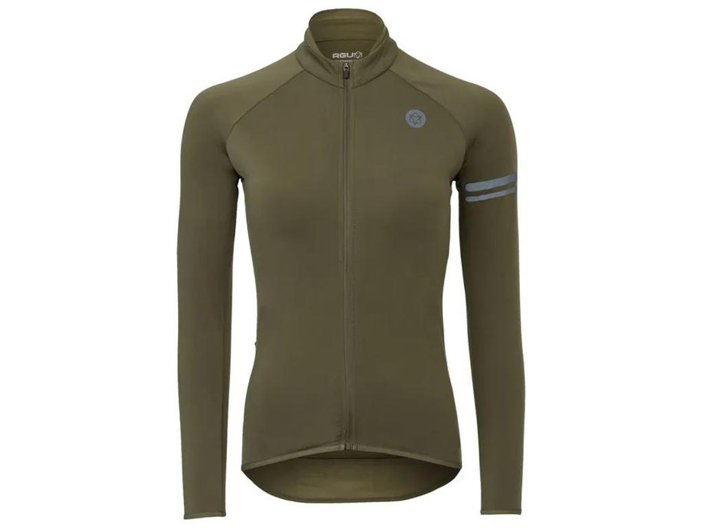 Thermo Jersey Essential   Cykeltrøje   Dame   Army Grøn   Str.  S fra Agu