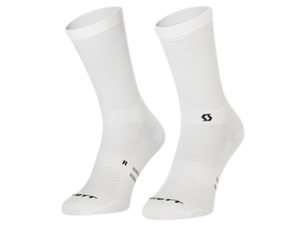 Performance Light Crew Socks   Cykelstrømper   Hvid   Str. 39 41 (m) fra Scott