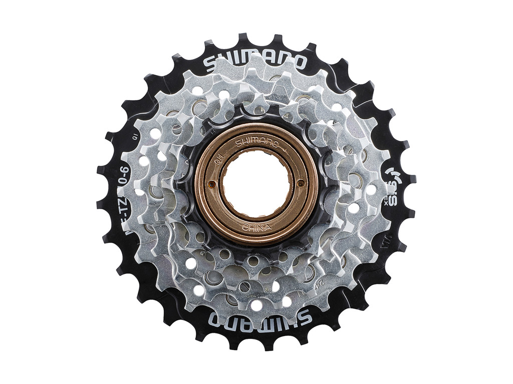 Frikrans   Mf Tz510   6 Gear   14 28 Tands Med Gevind fra Shimano