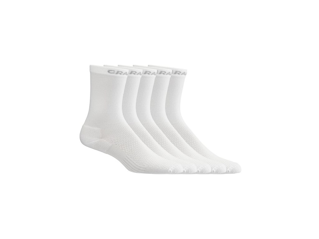 Active High Sock 5 Pak  Cykelstrømper   Hvid   Str. 40 42 fra Craft