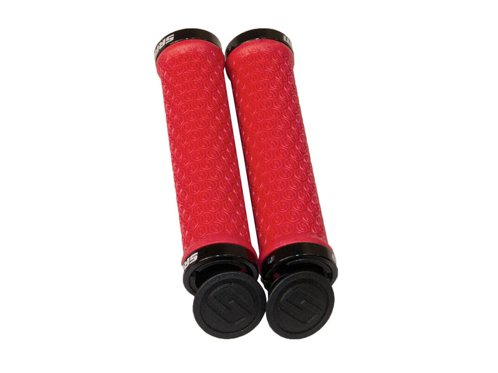 Dh   Håndtag Med Lockring   Mtb   Silicone   Rød Hvid fra Sram