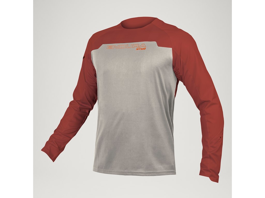 Mt500 Burner   Jersey   Lange ærmer   Grå Rust  M fra Endura