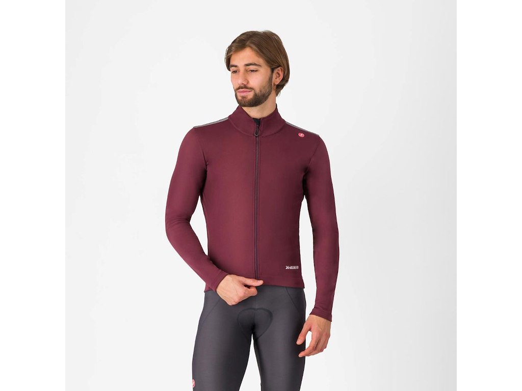Espresso Air Jacket   Cykeljakke   Deep Bordeaux   Xxl fra Castelli