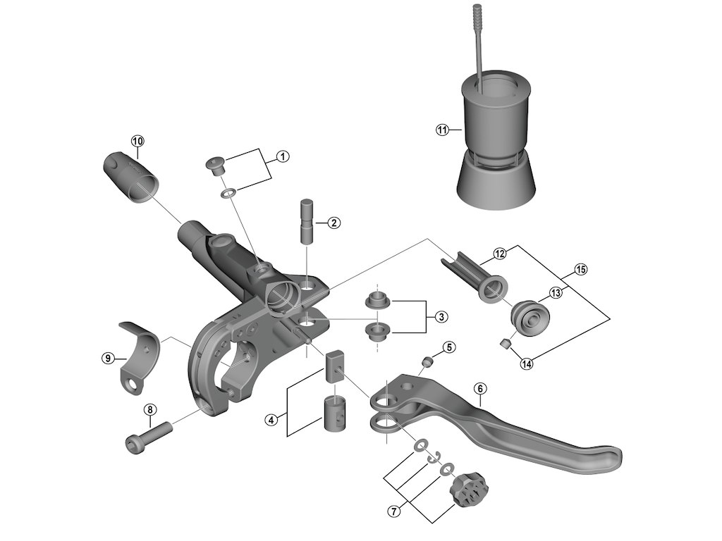 Xt Membranenhed Til Bremsegreb Model Bl T8100 fra Shimano