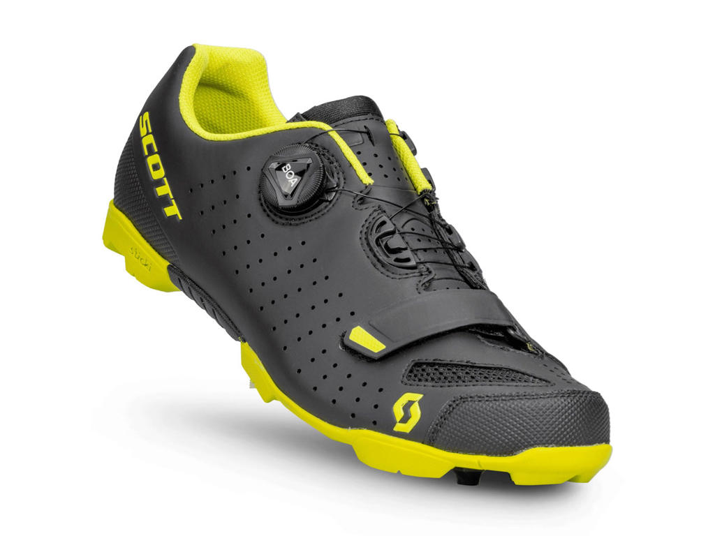 Comp Boa   Cykelsko   Black Sulphur Yellow   Str. 44 fra Scott