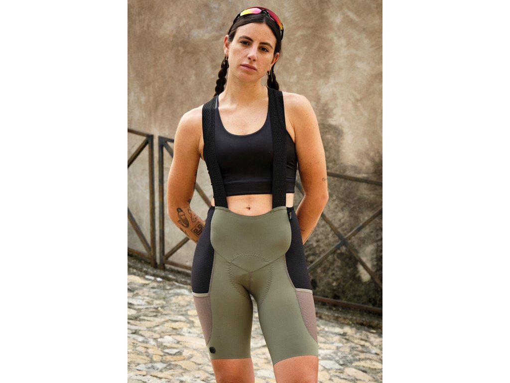Gravel Cargo Bib Shorts   Dame   Oliven   Str. 2xl fra Giordana