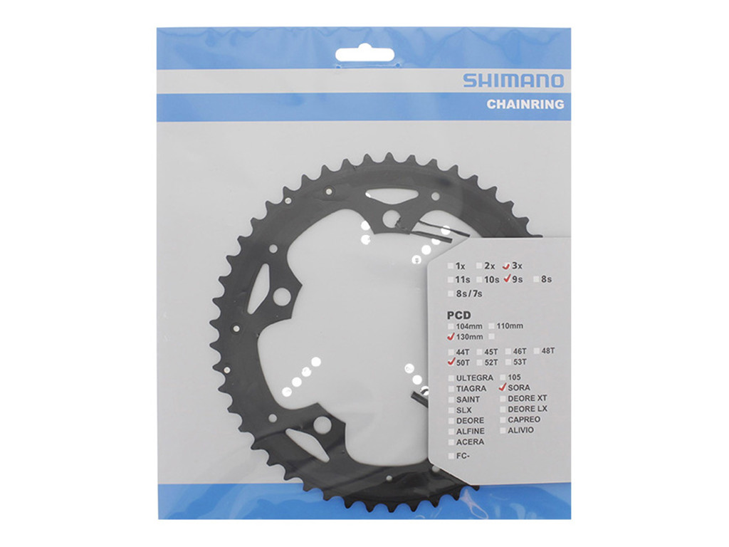 Sora   50 Tands Klinge Road   Bcd130   Sort   Fc 3503 fra Shimano