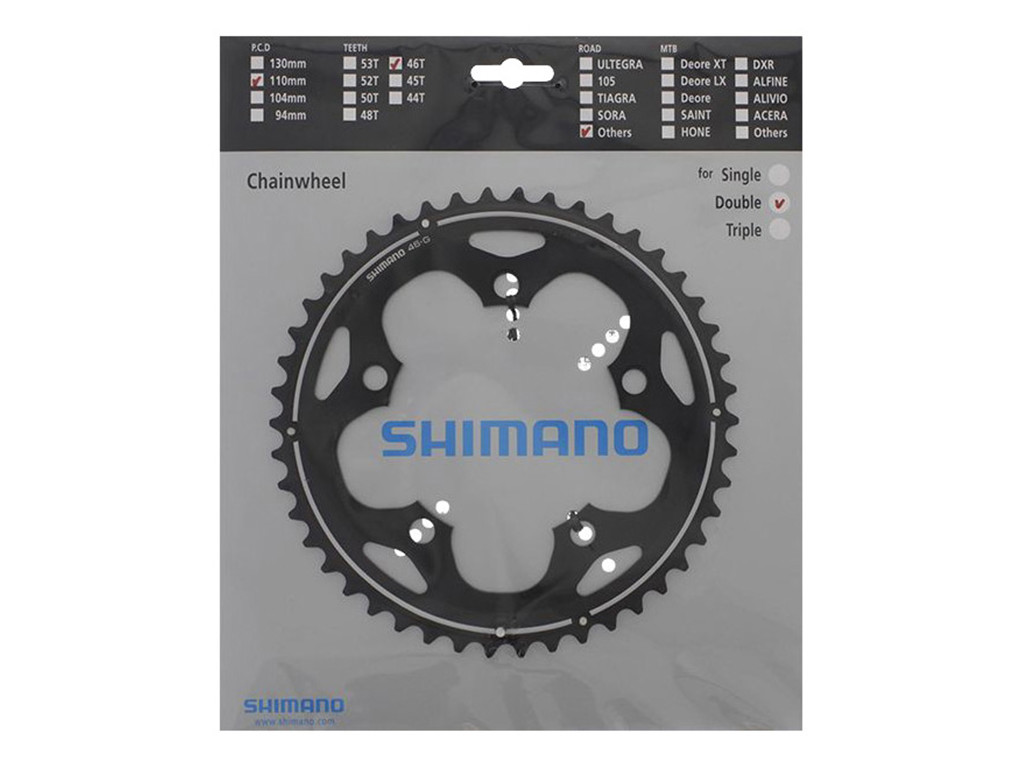 Cyclecross   46 Tands Klinge   Bcd110   Sort   Fc Cx50 fra Shimano