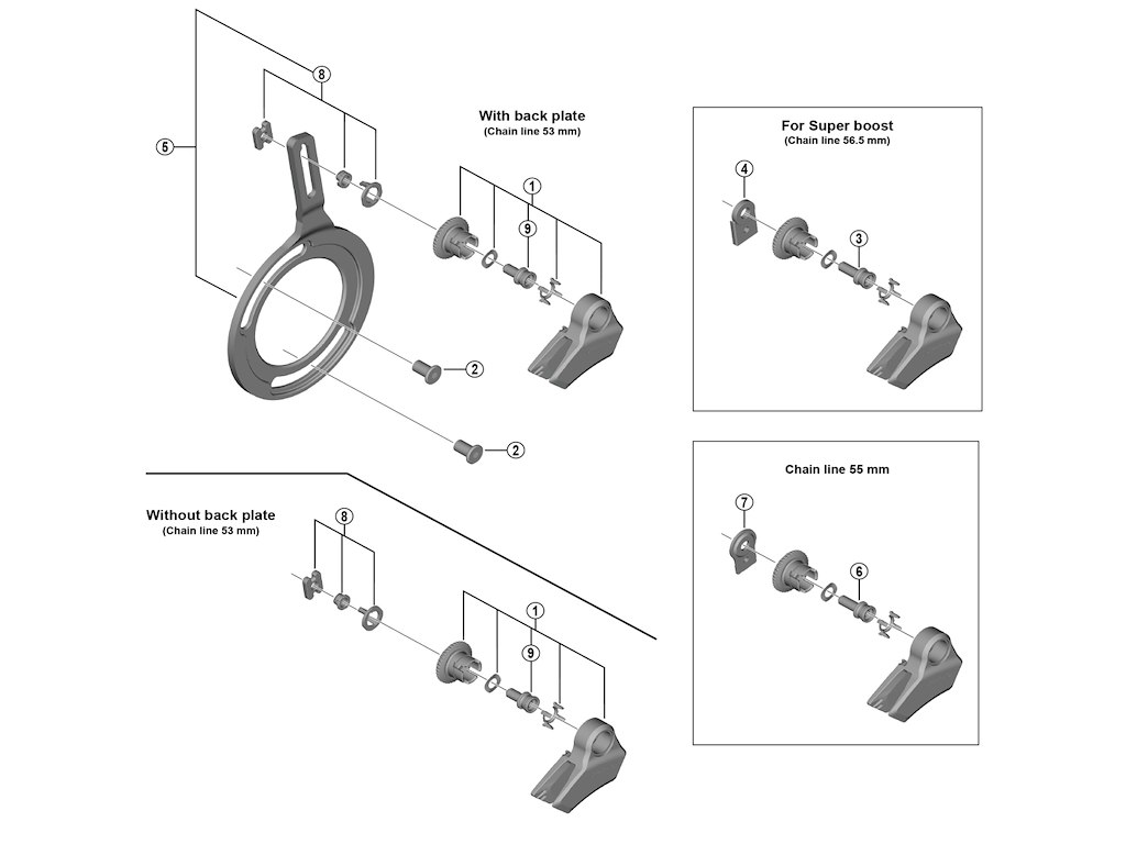 Steps Afstandsstykke Til Kabelfører Model Cd Em800 fra Shimano