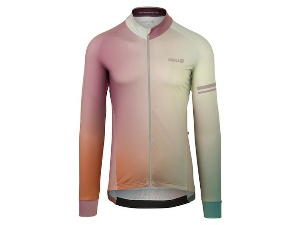 Performance Gradient Jersey   Cykeltrøje   Lange ærmer   Herre   Mystic Green   3xl fra Agu