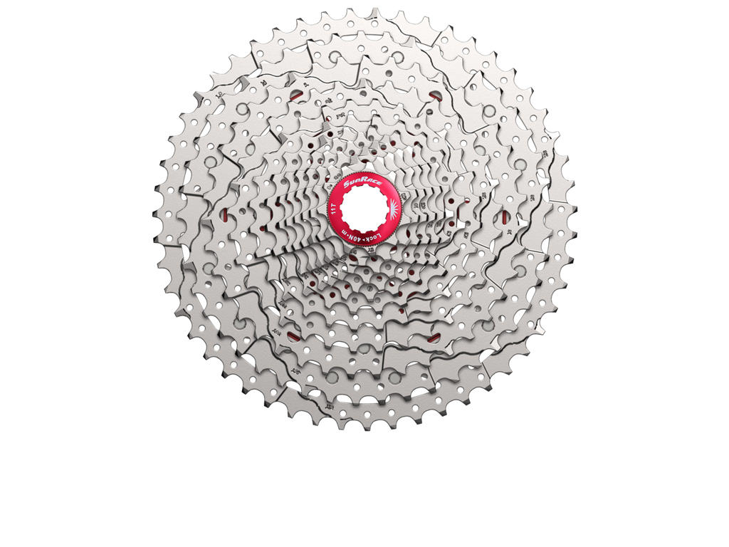 Csmz800   Kassette 12 Gear   11 51 Tands   Mtb   Til Shimano Hg   Metallic fra Sunrace