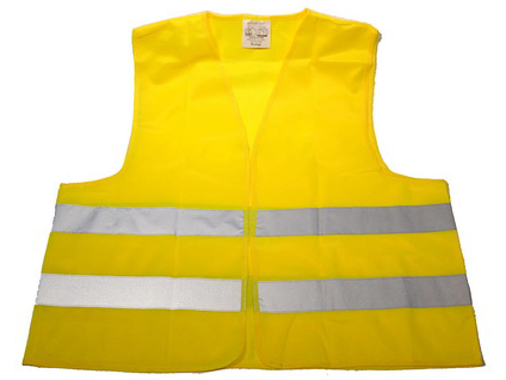 Sikkerhedsvest Gul Med Refleks Voksen fra Diverse