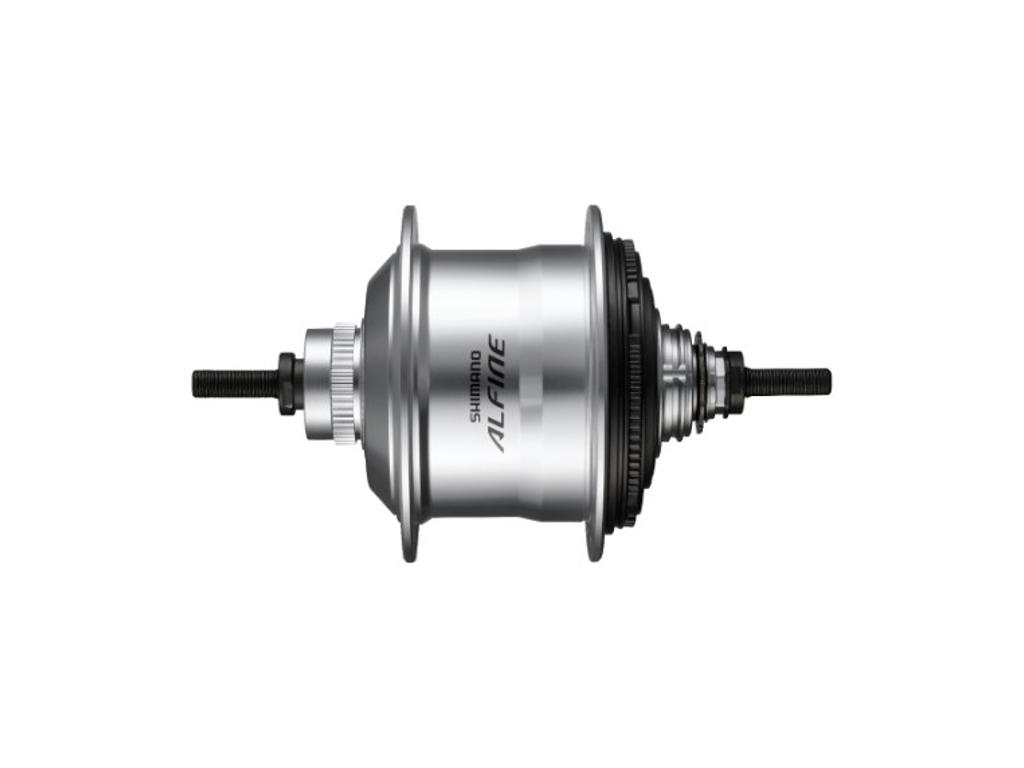Alfine   Bagnav Med 11 Gear, Friløb Og Til Skivebremse   36 Eger Huller   Sølv fra Shimano