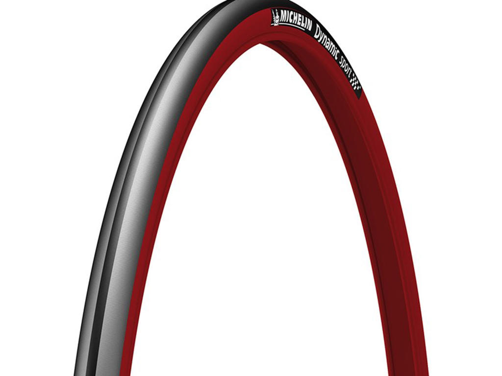 Dynamic Sport   Racerdæk Dæk Med Kanttråd   700x23c (23 622)   Rød fra Michelin