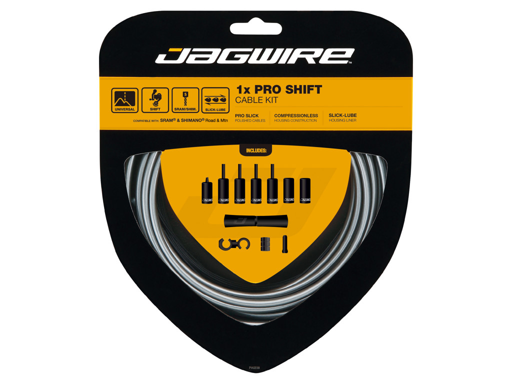 Pro Shift   1x Gearkabel Sæt   Road Mtb   Grå fra Jagwire