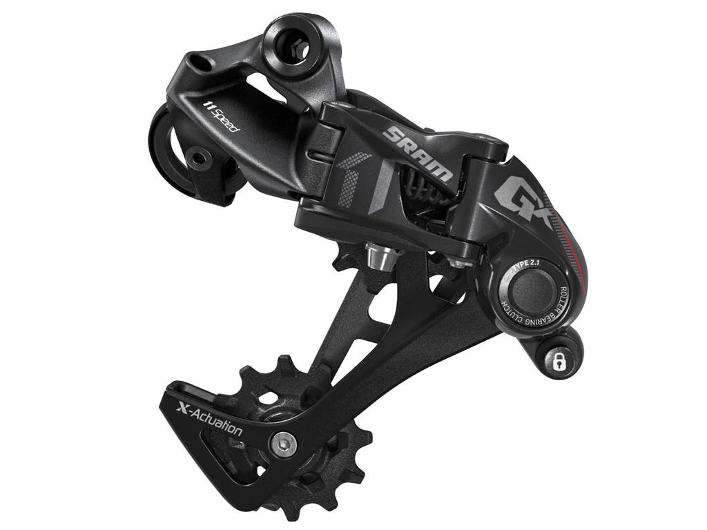 Gx Bagskifter   1x11 Speed   Type 2.1   Sort Rød fra Sram