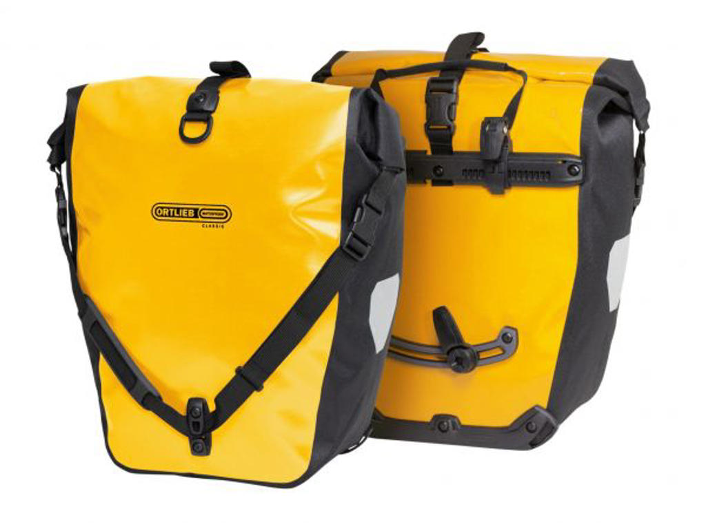 Back Roller Classic   Cykeltasker   Sunyellow Black   2 X 20 Liter fra Ortlieb