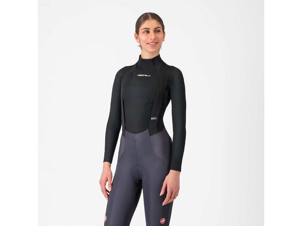 Flanders 2 Neck Warmer Women's Baselayer   Svedundertrøje   Dame   Sort   Xs fra Castelli