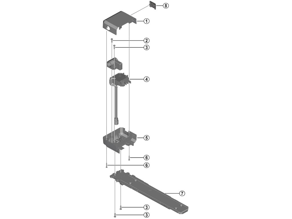 Steps øverste Dæksel Type A Sort Til Batteribeslag Model Bm E6000 fra Shimano