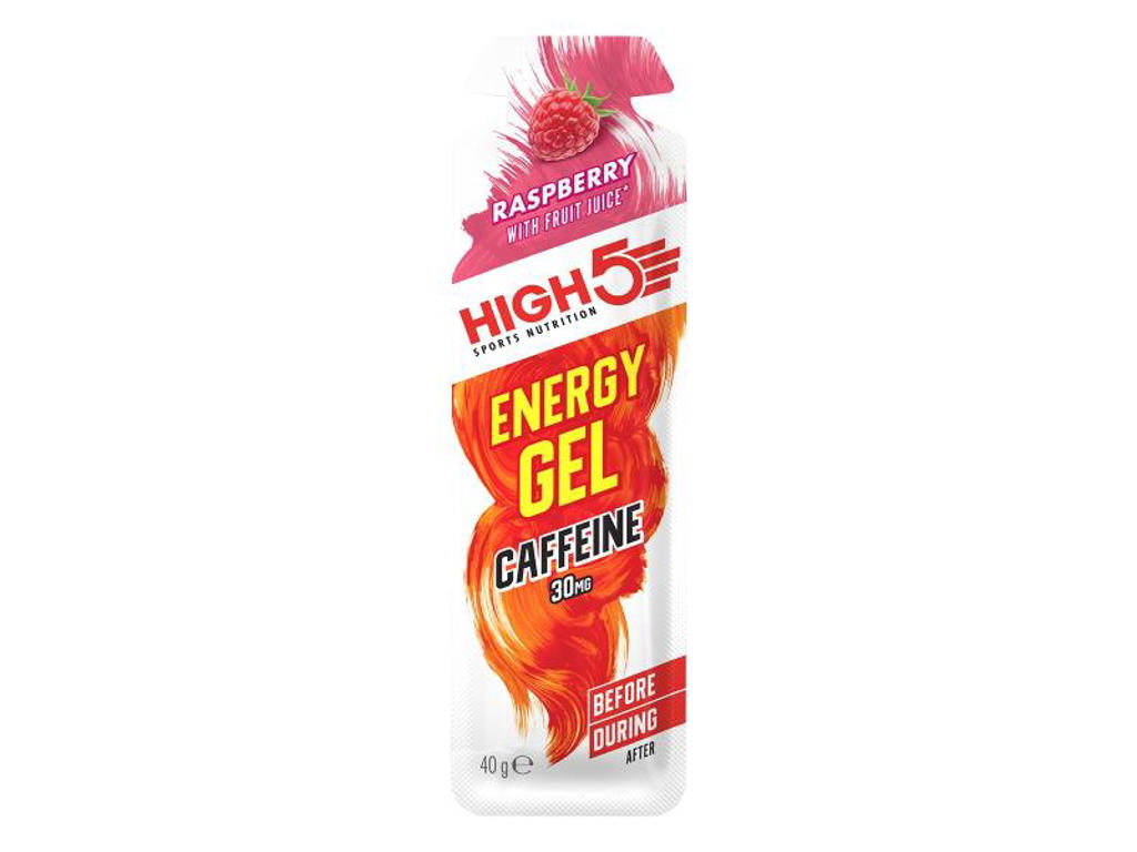Energygel+    Hindbær 40 Gram   30mg Koffein fra High5
