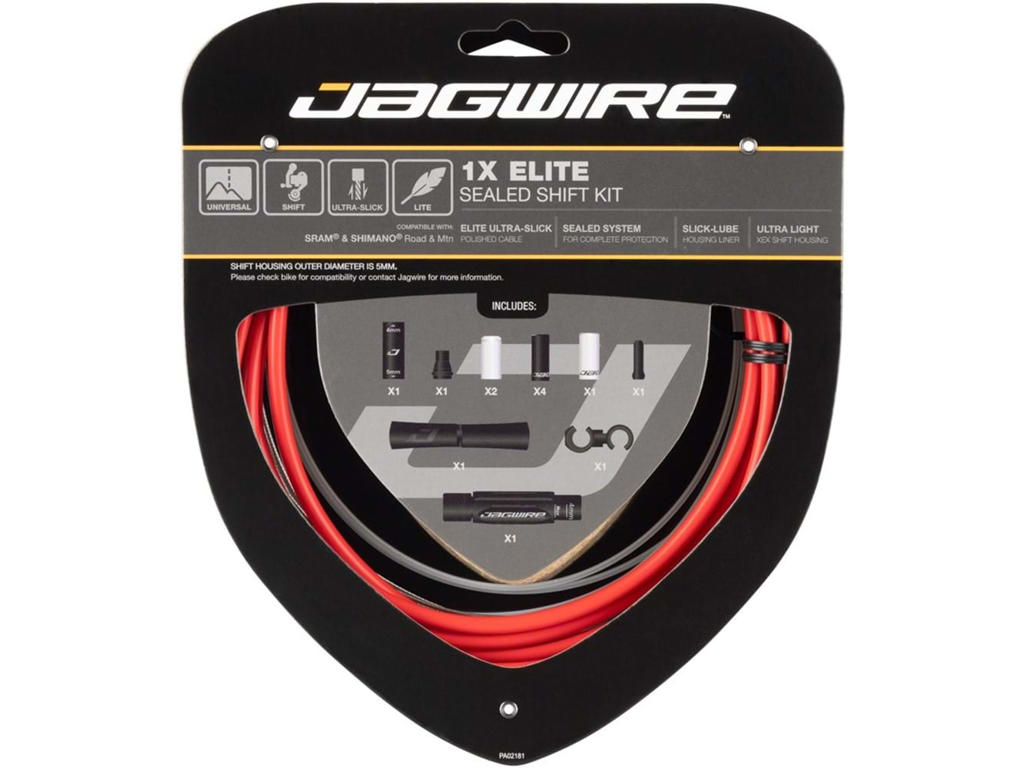Elite Sealed Gearkabelsæt Med Sts El   Rød fra Jagwire