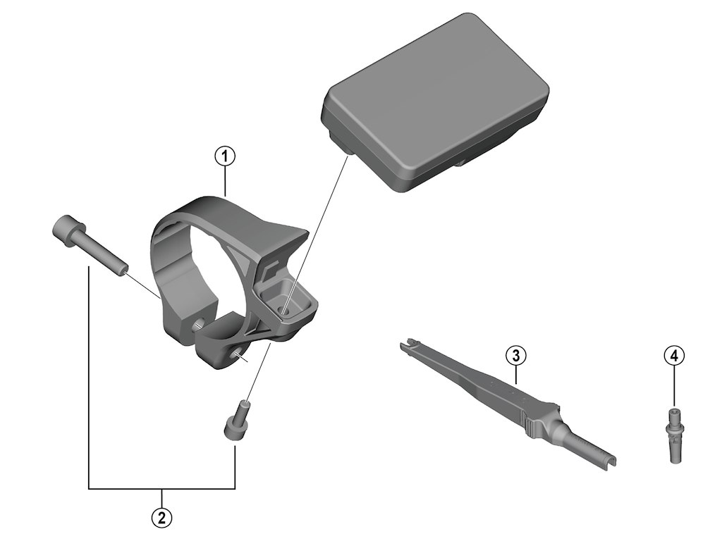 Steps Holder Med Møtrik Type B 35mm Til Computer Model Sc En600 fra Shimano