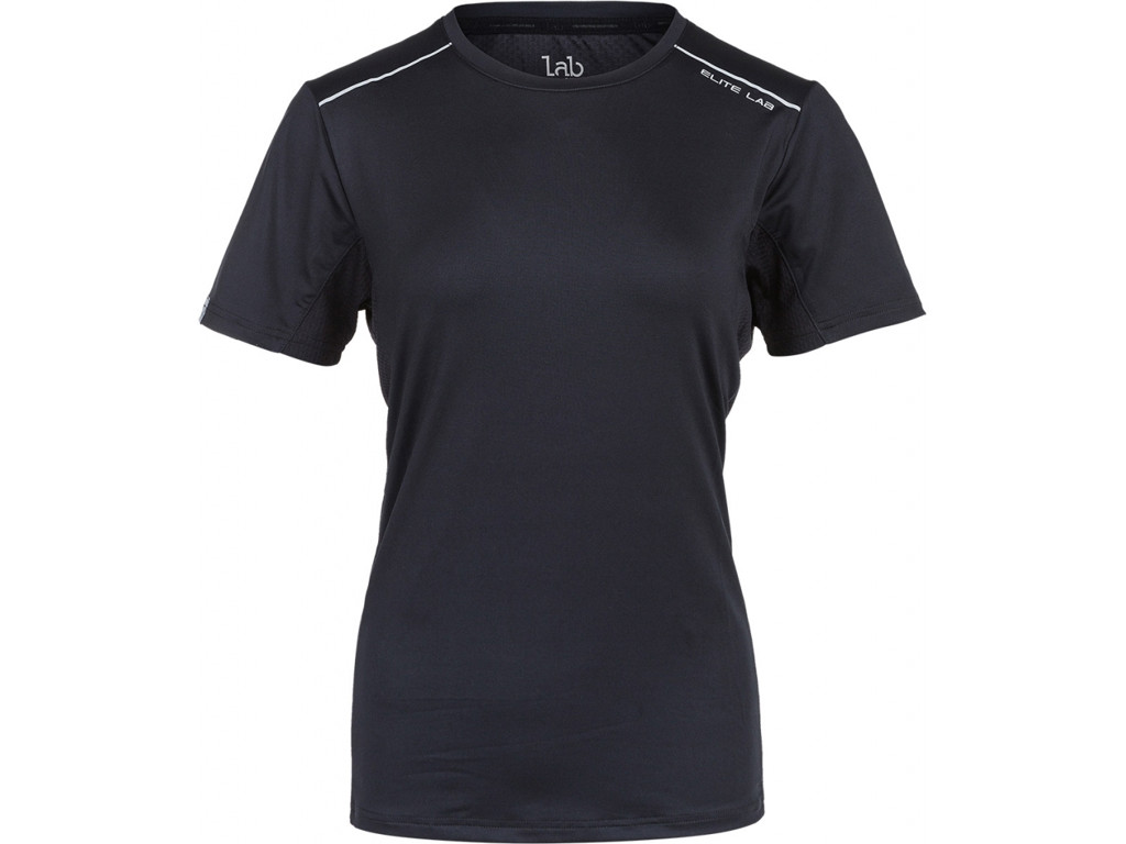 Tech Elite X1   T Shirt   Korte ærmer   Dame   Sort   Str. 40 fra Elite Lab