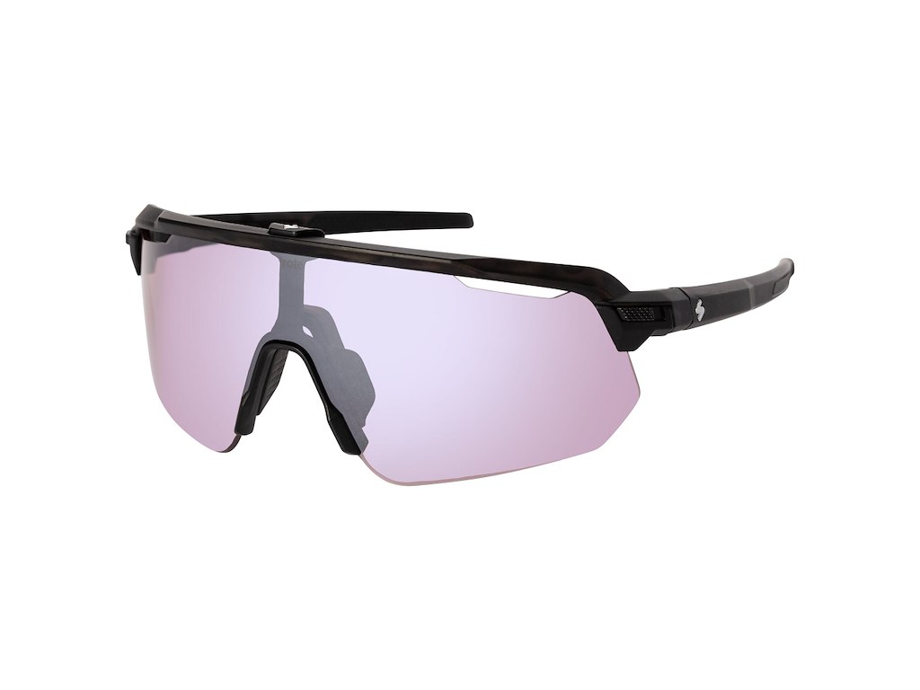 Shinobi Rig Reflect   Cykelbrille   Malaia Mat Crystal Sort Camo fra Sweet Protection