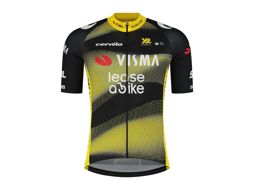 Visma Lease A Bike Tdf Replica Jersey  Cykeltrøje   Korte ærmer   Herre   L fra Rapidgear