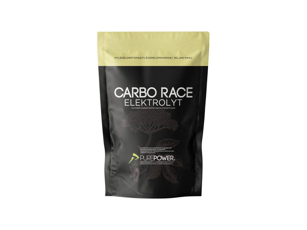 Carbo Race   Elektrolyt Energidrik   Hyldeblomst   1,0 Kg fra Purepower